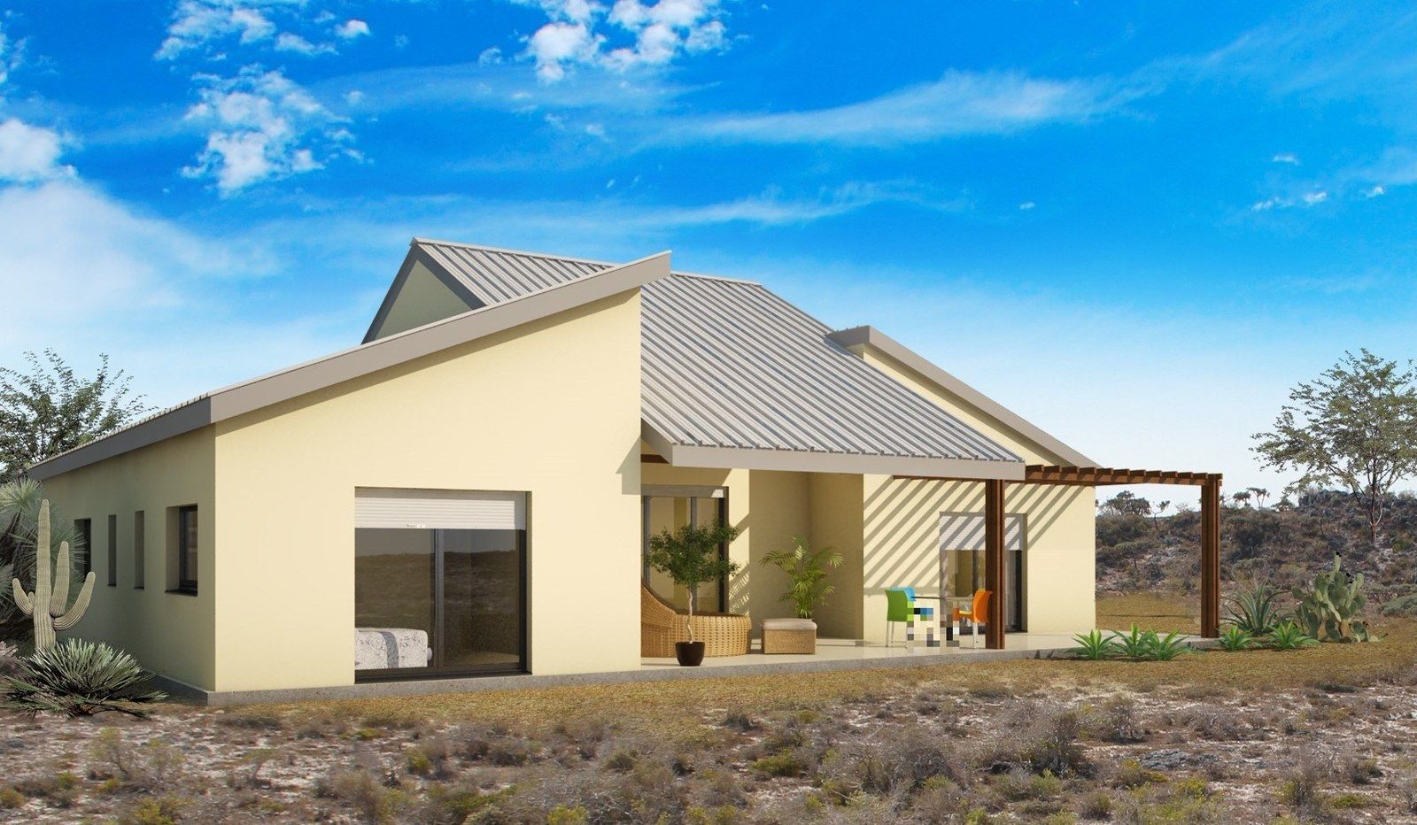 Concept Sud: cream variant with terrace