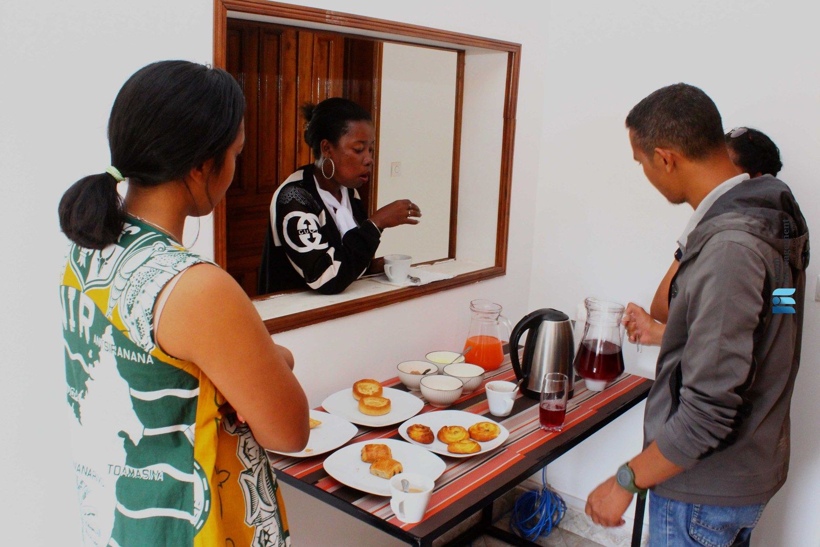 Coffee break between two training sessions